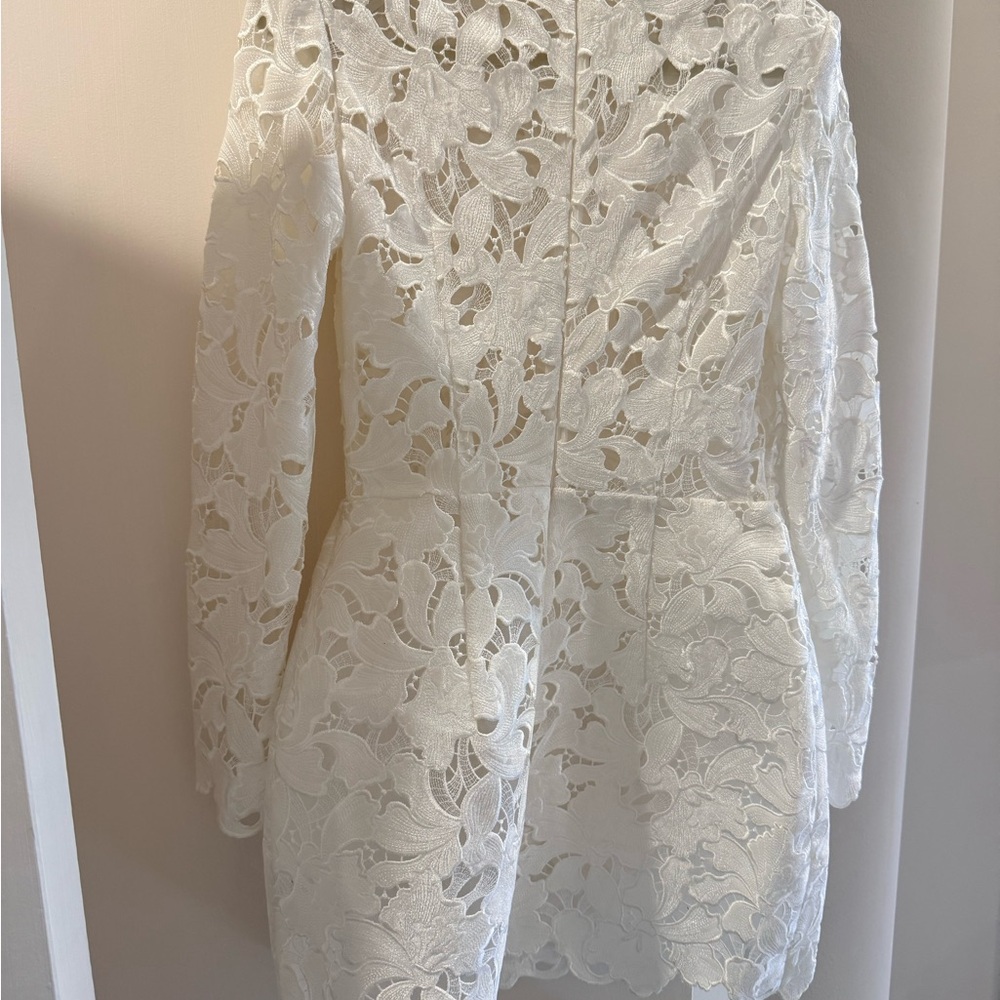 NADINE MERABI Ivory Lace Dress - Picture 3 of 7